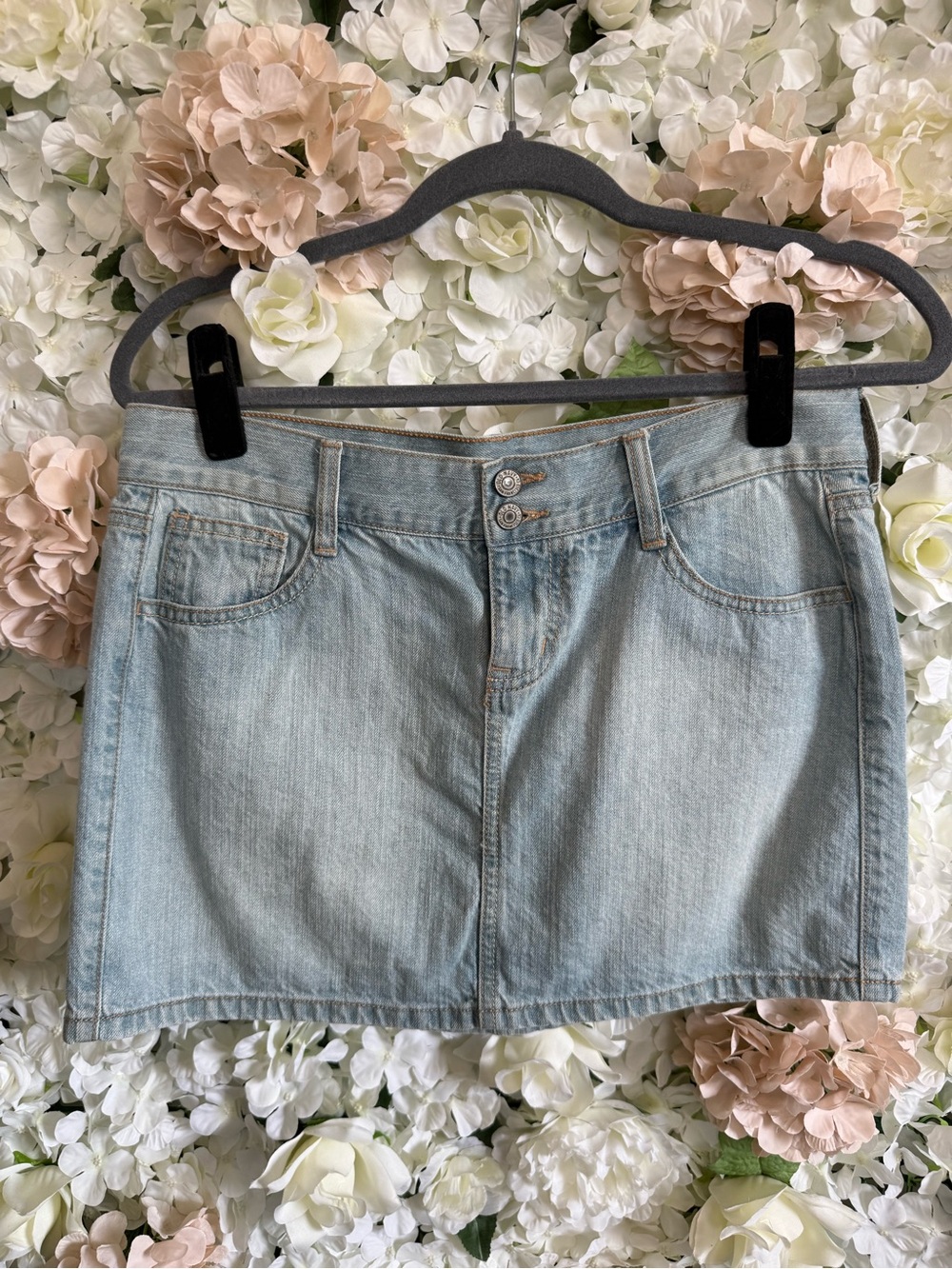 Old Navy Light Blue Denim Mini Skirt